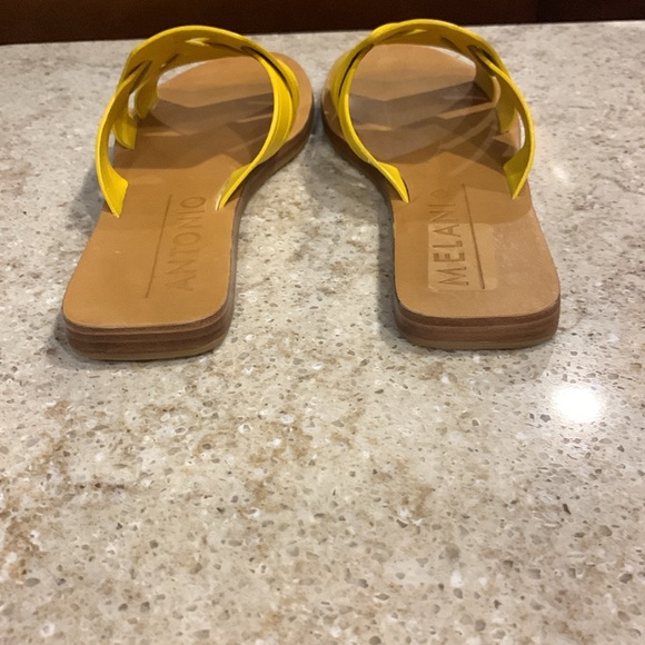 Antonio Melani Lynnley Slide Sandal Genuine Leather Size 10 - Picture 5 of 7